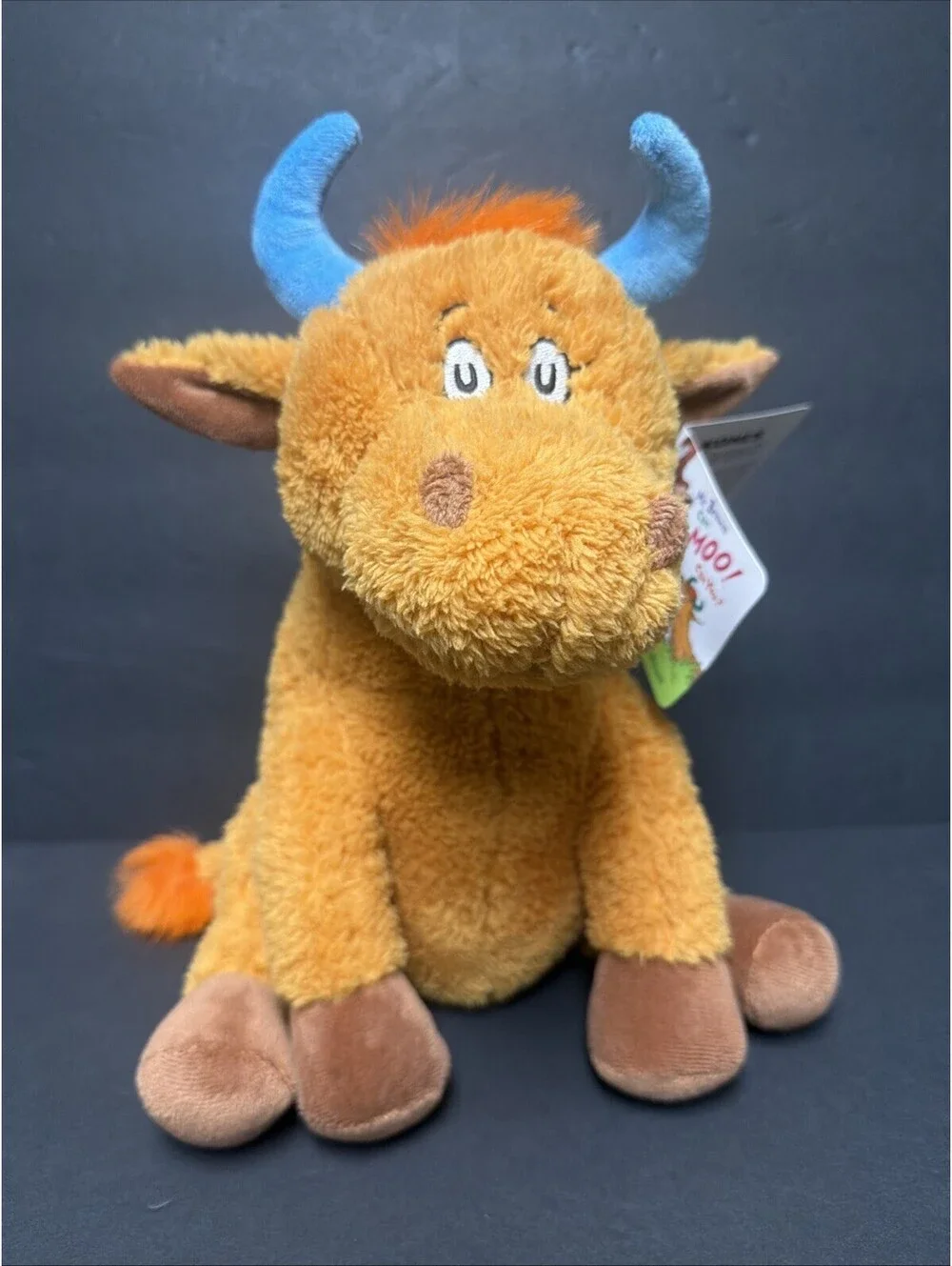 Kohl's Cares Dr. Seuss Mr. Brown Can Moo Can You? Cow Plush Stuffed Animal NWT